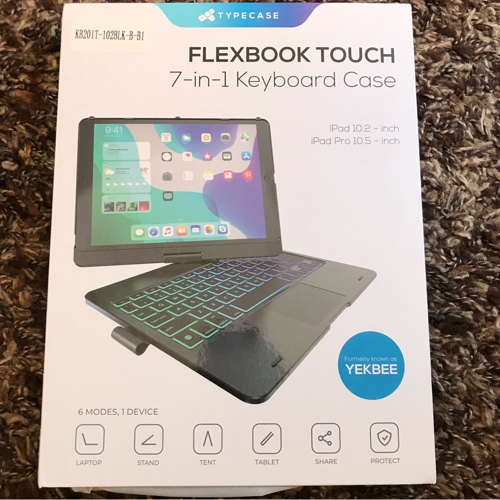 Flexbook Touch 7-in-1 Lightup Keyboard Case NIB